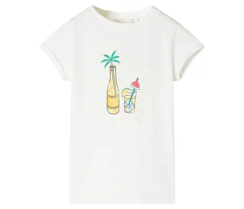 Bērnu T-Krekls, Krēmīgi Iedzeltens, 128