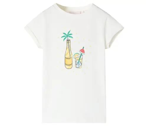 Vaikiški Marškinėliai, Ekru Spalvos, 140 Dydžio