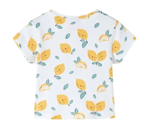 Surišami Vaikiški Marškinėliai, Ekru Spalvos, 92 Dydžio