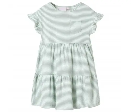 Bērnu Kleita Ar Volāniem, Piparmētru, 92