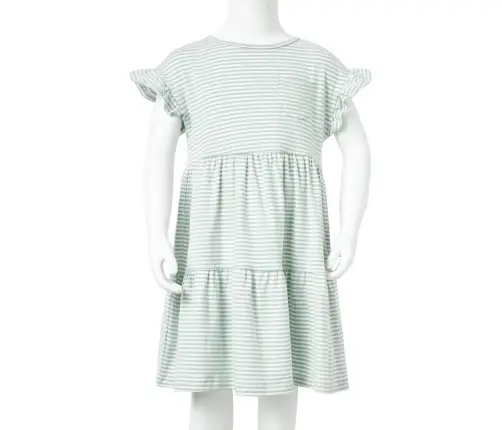 Bērnu Kleita Ar Volāniem, Piparmētru, 104