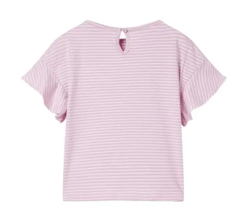 Bērnu Krekls Ar Volānu Piedurknēm, Ceriņu Krāsā, 104