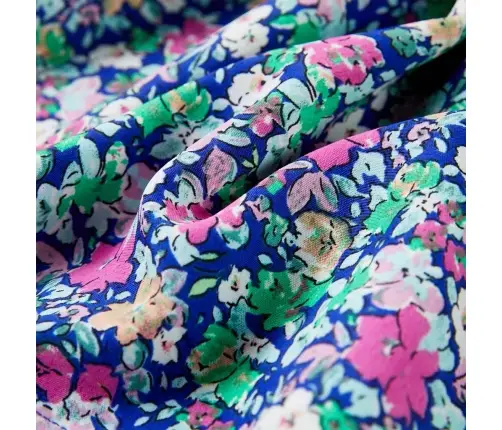 Vaikiška Suknelė Su Raukiniais Ant Rankovių, Kobalto Mėlyna, 92 Dydžio