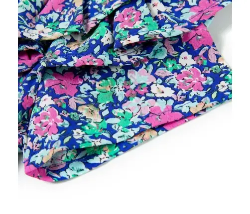 Bērnu Kleita Ar Volāniem, Kobalta Zila, 104