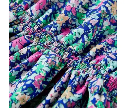 Bērnu Kleita Ar Volāniem, Kobalta Zila, 104