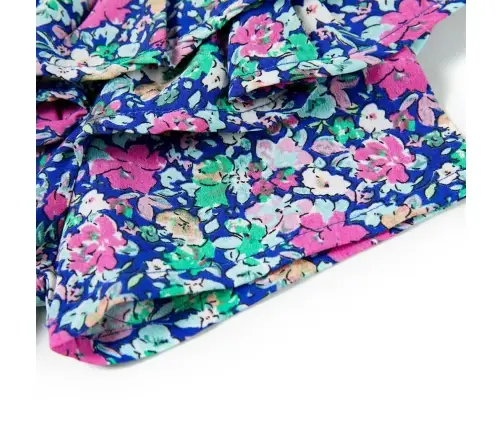 Bērnu Kleita Ar Volāniem, Kobalta Zila, 140