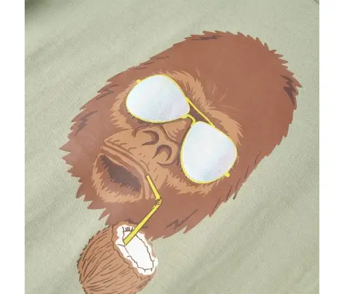 Bērnu Krekls Ar Īsām Piedurknēm, Gaišs Haki, 92