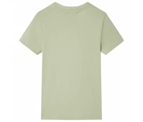 Bērnu Krekls Ar Īsām Piedurknēm, Gaišs Haki, 128