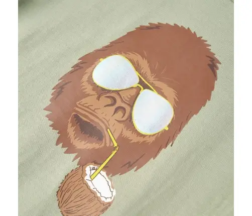 Laste T-Särk, Lühikeste Varrukatega, Hele Khaki, 140