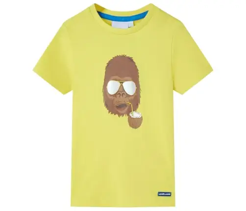 Bērnu T-Krekls Ar Īsām Piedurknēm, Dzeltens, 92