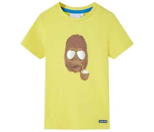Bērnu T-Krekls Ar Īsām Piedurknēm, Dzeltens, 140