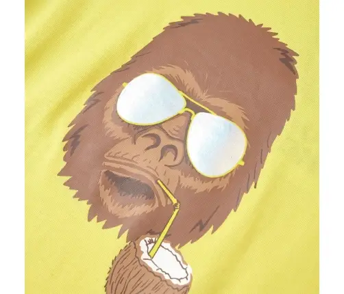 Bērnu T-Krekls Ar Īsām Piedurknēm, Dzeltens, 140