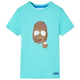 Bērnu Krekls Ar Īsām Piedurknēm, Ūdens Krāsā, 140