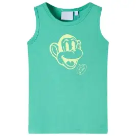 Vaikiški Marškinėliai Be Rankovių, Žalios Spalvos, 116 Dydžio
