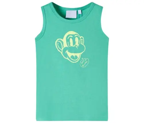 Vaikiški Marškinėliai Be Rankovių, Žalios Spalvos, 116 Dydžio
