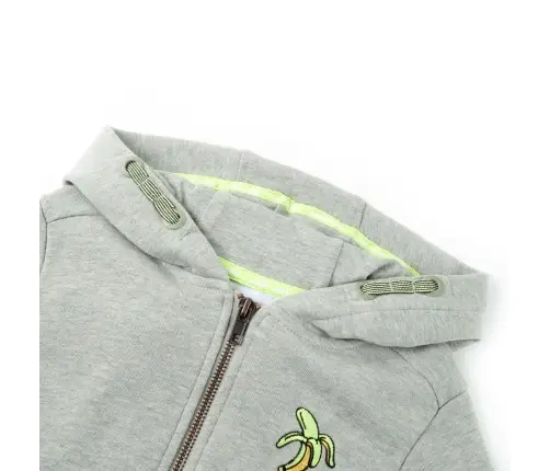 Laste Dressipluus, Luku Ja Kapuutsiga, Helehall/Khaki, 104