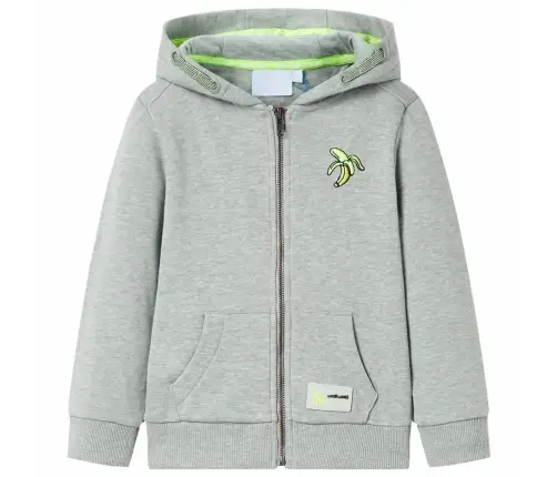 Bērnu Jaka Ar Kapuci Un Rāvējslēdzēju, Gaiša Haki, 128