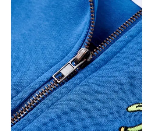 Bērnu Jaka Ar Kapuci Un Rāvējslēdzēju, Zila, 92