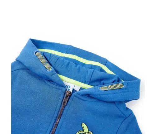Bērnu Jaka Ar Kapuci Un Rāvējslēdzēju, Zila, 104