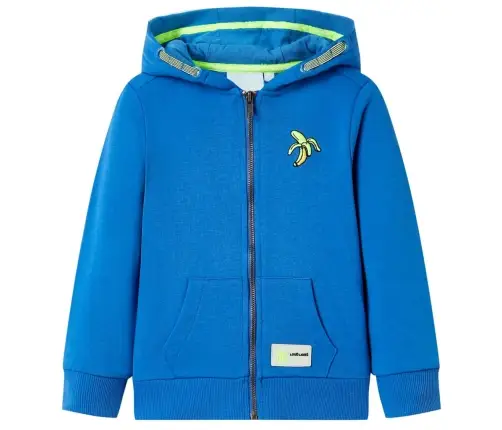 Bērnu Jaka Ar Kapuci Un Rāvējslēdzēju, Zila, 116