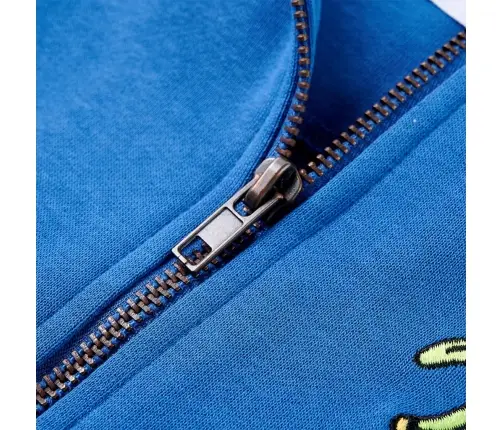 Bērnu Jaka Ar Kapuci Un Rāvējslēdzēju, Zila, 116