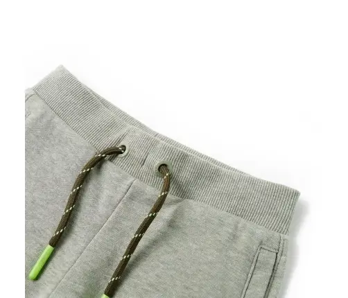 Bērnu Šorti Ar Aukliņu, Jaukti Gaiša Haki, 128