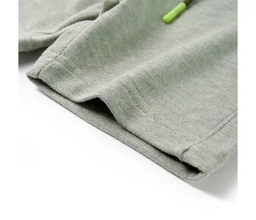 Laste Lühikesed Püksid Pingutusnööriga, Hele Khaki Melange, 140