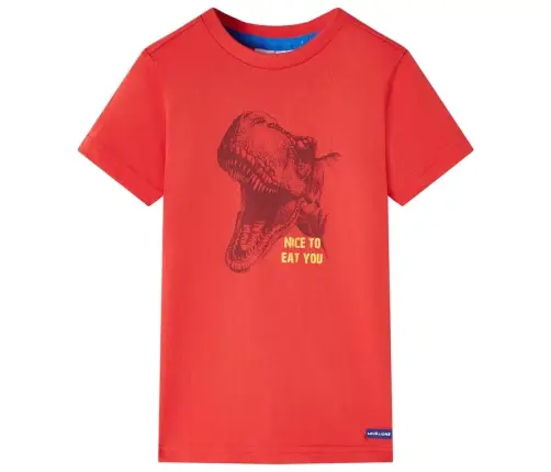 Vaikiški Marškinėliai, Raudonos Spalvos, 104 Dydžio