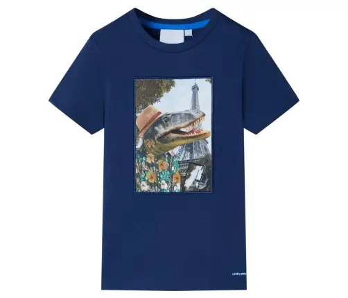 Bērnu T-Krekls, Tumši Zils, 116