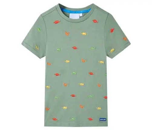 Lühikeste Varrukatega Laste T-Särk, Khaki, 128