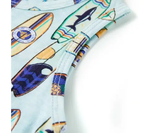 Bērnu Krekls, Bez Piedurknēm, Raibi Zils, 92