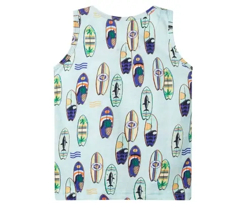 Bērnu Krekls, Bez Piedurknēm, Raibi Zils, 140