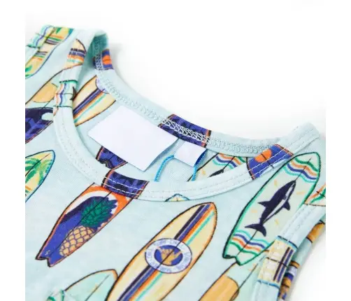 Bērnu Krekls, Bez Piedurknēm, Raibi Zils, 140