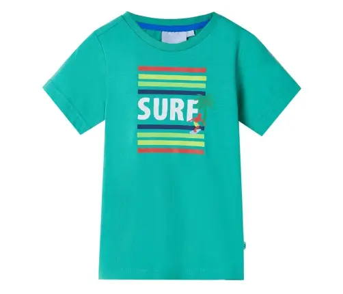 Vaikiški Marškinėliai, Žalios Spalvos, 92 Dydžio