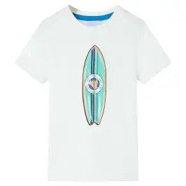 Bērnu Krekls Ar Īsām Piedurknēm, Krēmīgi Iedzeltens, 116