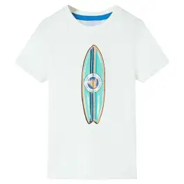 Vaikiški Marškinėliai Trumpomis Rankovėmis, Ekru Spalvos, 140 Dydžio