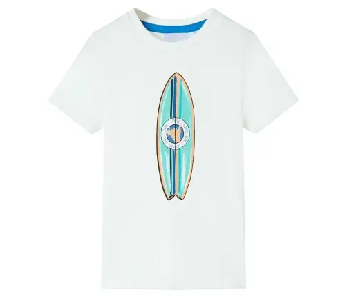 Vaikiški Marškinėliai Trumpomis Rankovėmis, Ekru Spalvos, 140 Dydžio