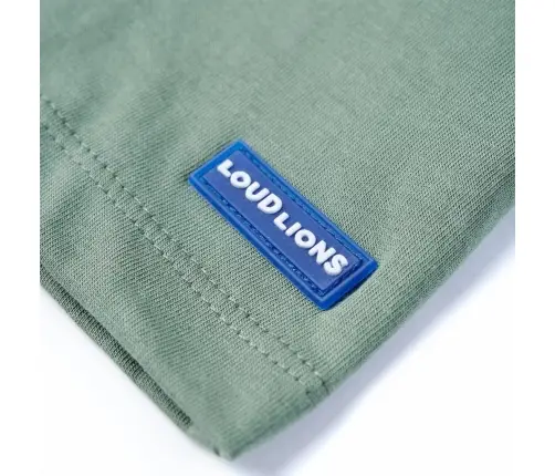 Vaikiški Marškinėliai Trumpomis Rankovėmis, Chaki Spalvos, 104 Dydžio