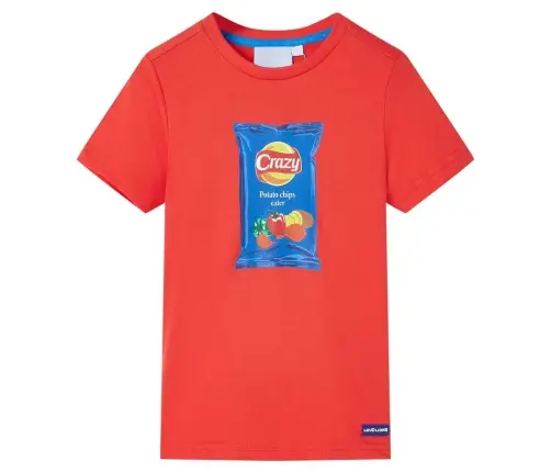 Bērnu Krekls Ar Īsām Piedurknēm, Sarkans, 116