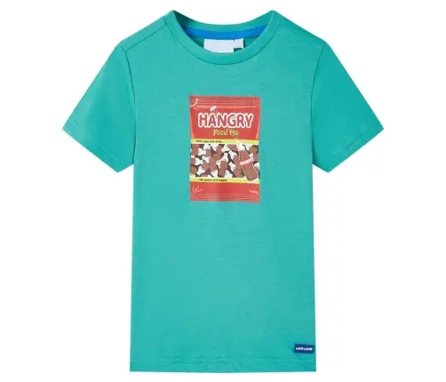 Bērnu T-Krekls Ar Īsām Piedurknēm, Tumša Piparmētru, 140