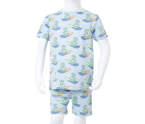 Bērnu Pidžama Ar Īsām Piedurknēm, Gaiši Zila, 92