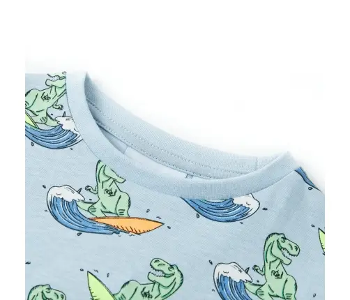 Bērnu Pidžama Ar Īsām Piedurknēm, Gaiši Zila, 104