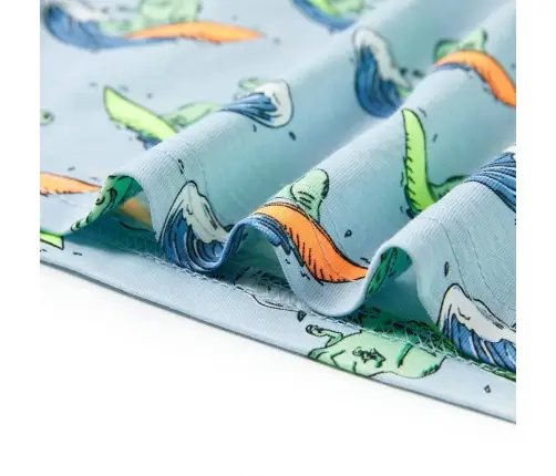 Bērnu Pidžama Ar Īsām Piedurknēm, Gaiši Zila, 140