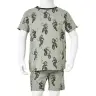 Bērnu Pidžama Ar Īsām Piedurknēm, Gaiša Haki, 92