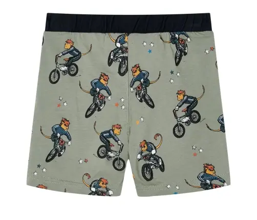 Laste Pidžaama, Lühikeste Varrukatega, Hele Khaki, 128