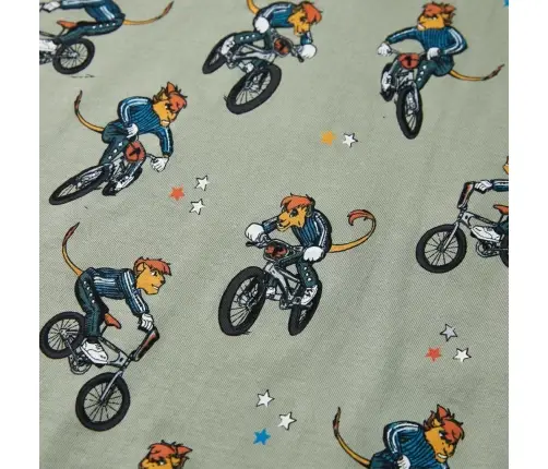 Laste Pidžaama, Lühikeste Varrukatega, Hele Khaki, 128