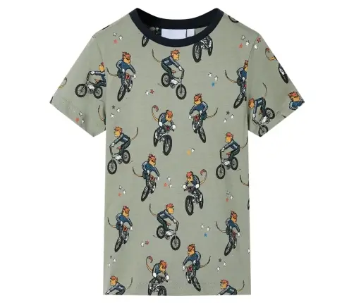 Vaikiška Pižama Trumpomis Rankovėmis, Šviesi Chaki, 140 Dydžio