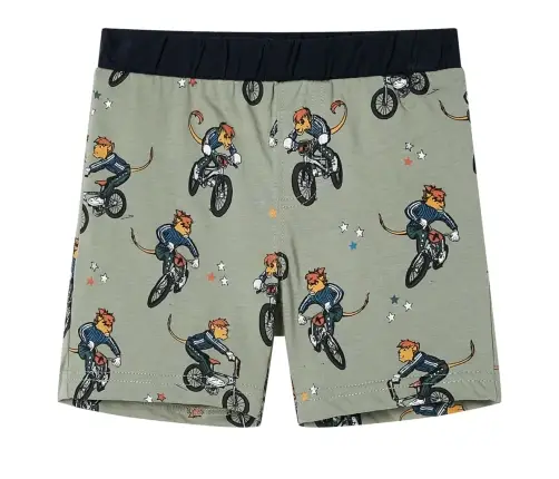 Vaikiška Pižama Trumpomis Rankovėmis, Šviesi Chaki, 140 Dydžio