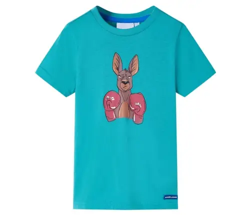 Bērnu T-Krekls Ar Īsām Piedurknēm, Tumša Piparmētru, 128