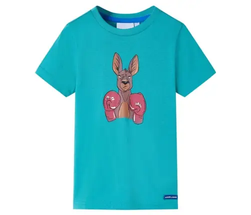 Bērnu T-Krekls Ar Īsām Piedurknēm, Tumša Piparmētru, 140